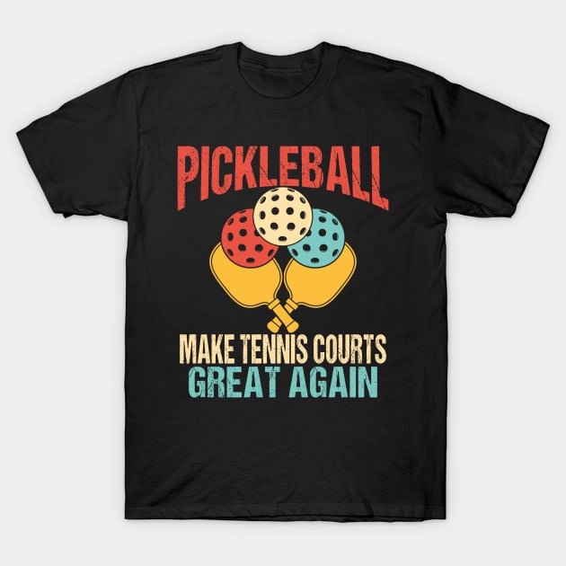 Vintage Pickleball T-Shirt by Wise Words Store